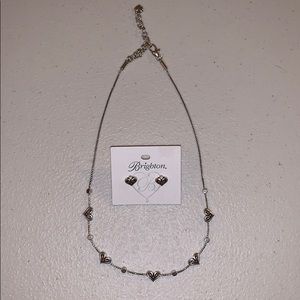 Brighton heart necklace and earrings